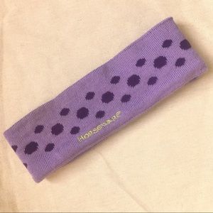 NEW Purple dots Horseware sweater headband…
